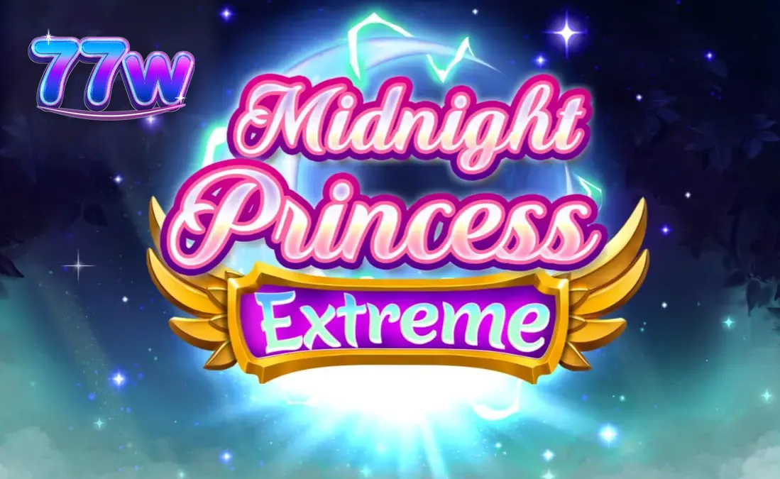 Painel de jogo vibrante de Midnight Princess Extreme com as três princesas guerreiras